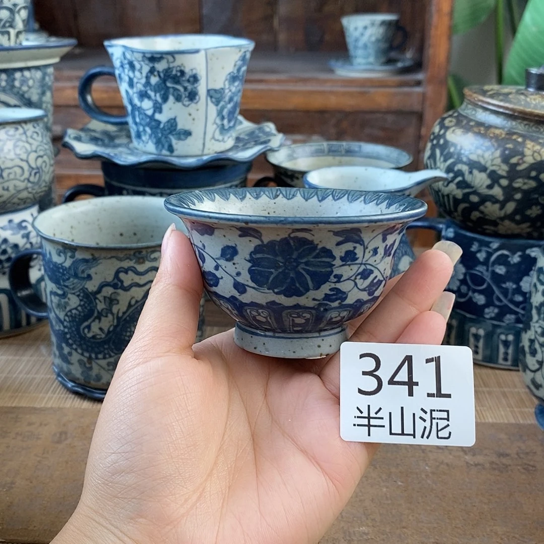 手工手绘青花高温陶瓷