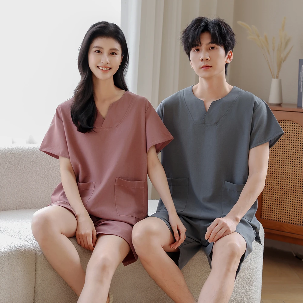 艾灸服后背开扣针灸按摩中医理疗采耳刮痧汗蒸服男女客人专用拔罐