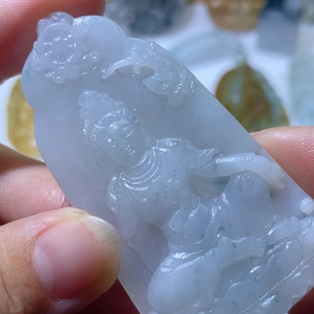未镶嵌定制翡翠观音