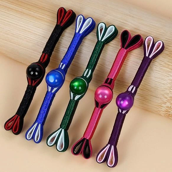 恒美合旗袍盘扣扣子中国风燕尾玉石一字扣中式手工装饰纽扣辅料