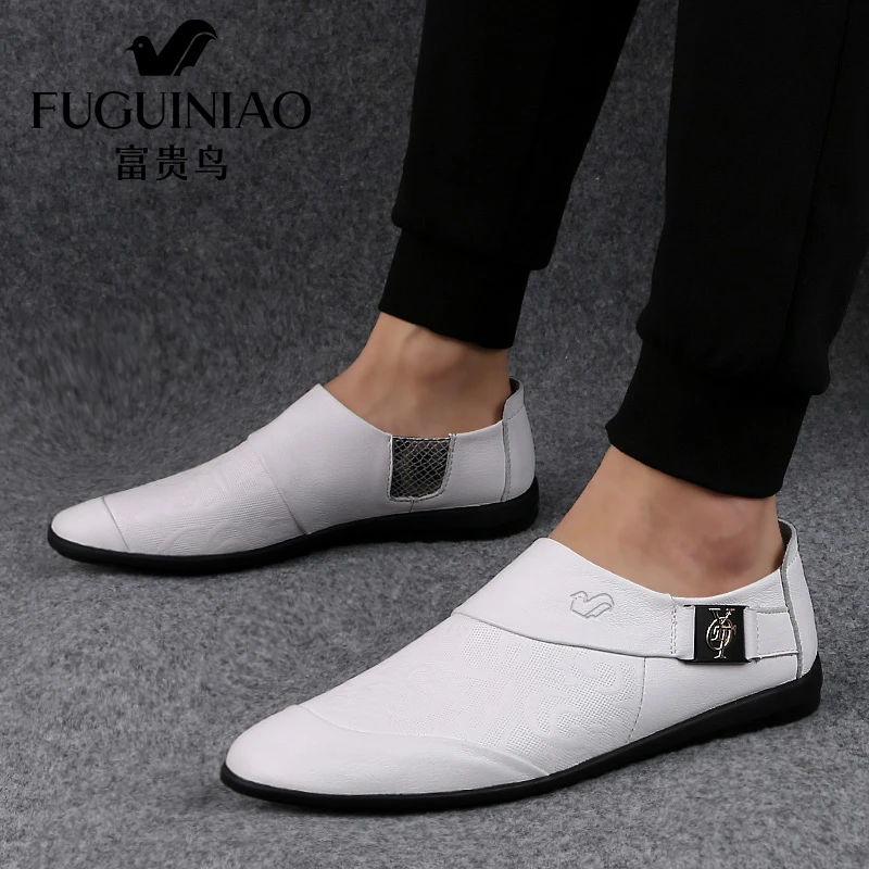 富贵鸟正品皮鞋男2025新款百搭潮流软底透气男鞋耐磨防滑休闲鞋子
