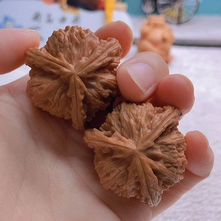 把件文玩核桃小*生三棱