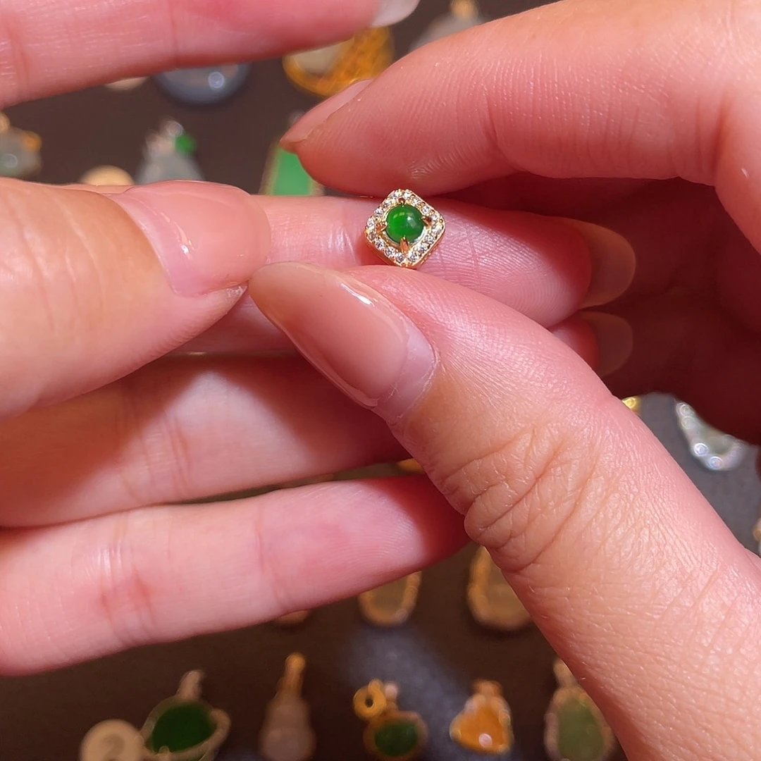 翡翠银S925镶嵌颈饰