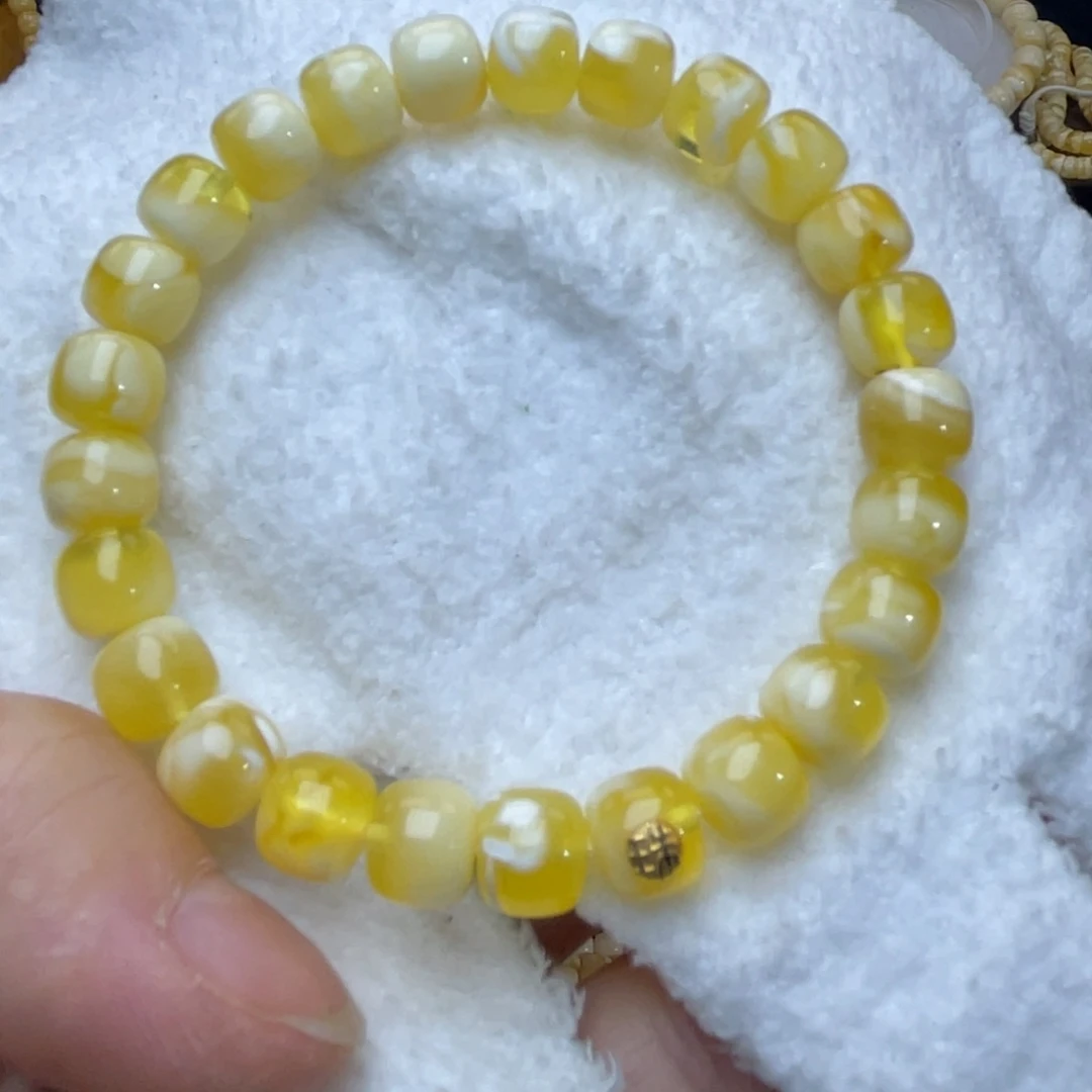 裸石蜜蜡未镶嵌8.5m蜜蜡手串