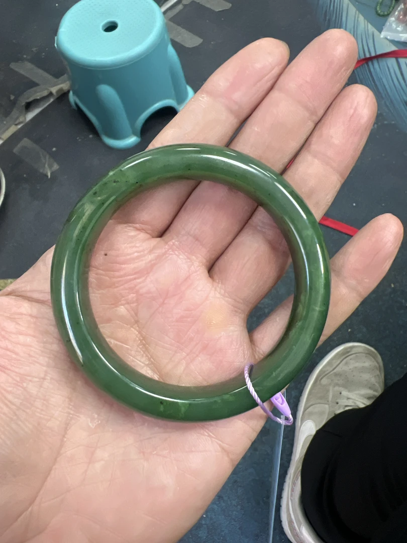 和田玉碧玉手镯付姐甄选