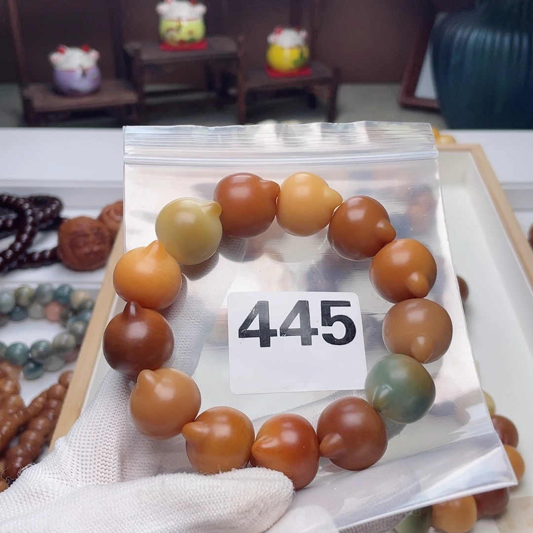 菩提根/象牙果手串种****子猫头手串瑕疵瑕疵