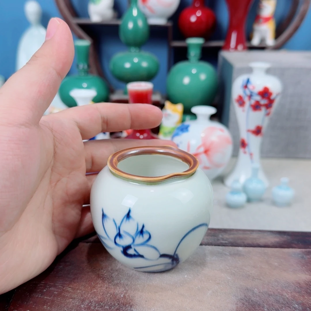 陶瓷手工小花器摆件