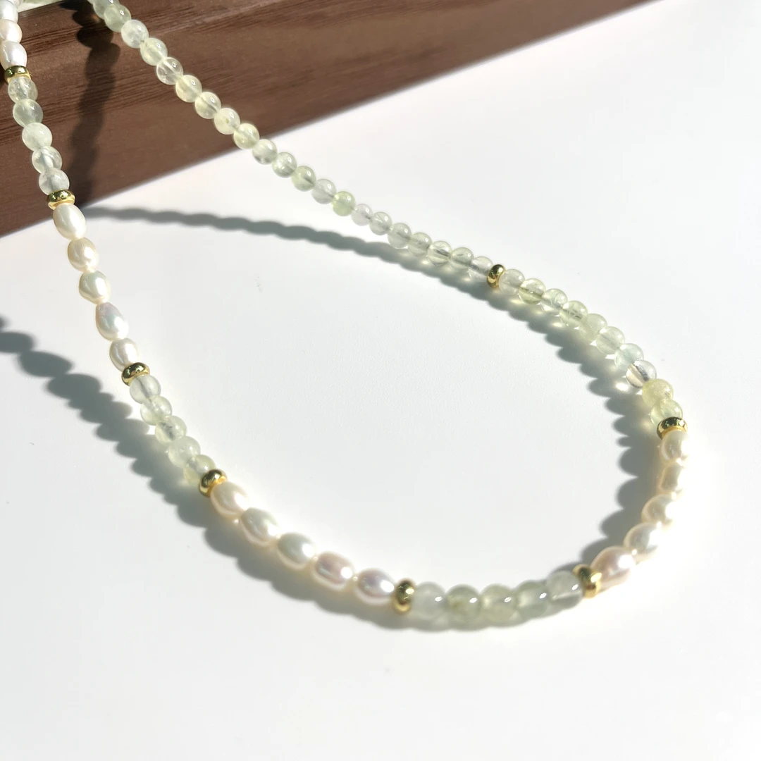 天然淡水珍珠原创个性配饰小米珠串珠项链葡萄拼接设计师