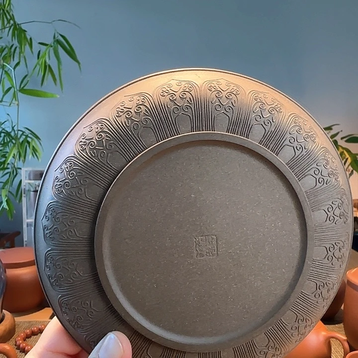 茶叶罐紫砂莲花壶承