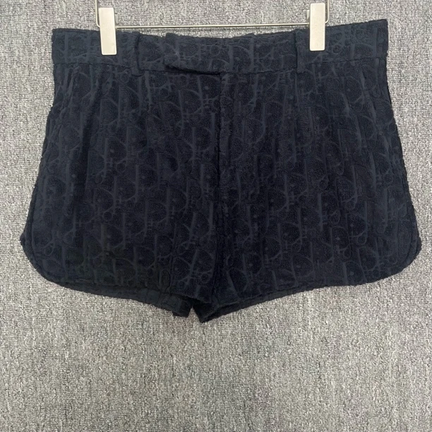 99新 DIOR/迪奥 Dior 毛巾棉满印休闲短裤/L码/99新/12881