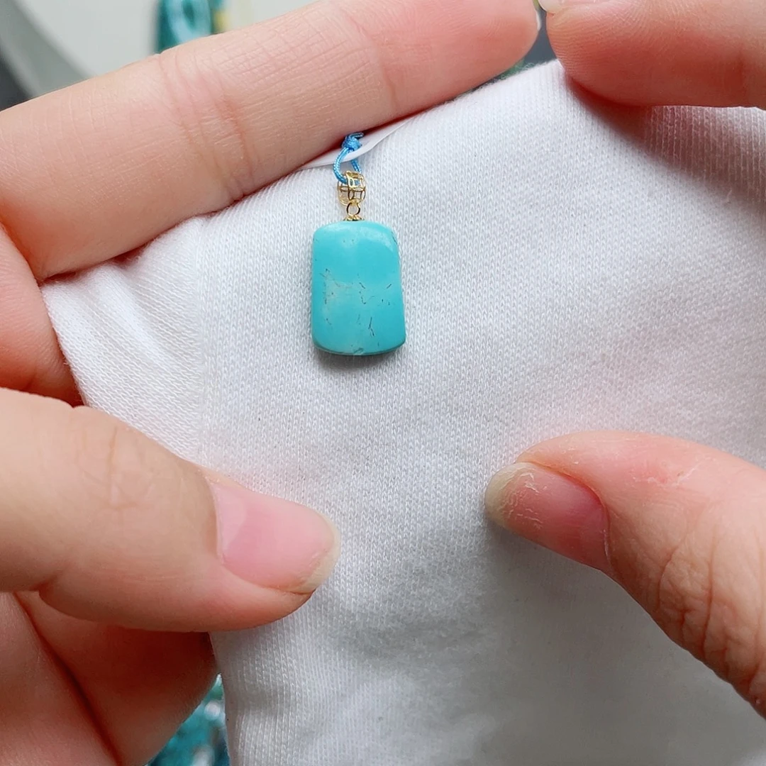 绿松石18K金镶嵌绿松石