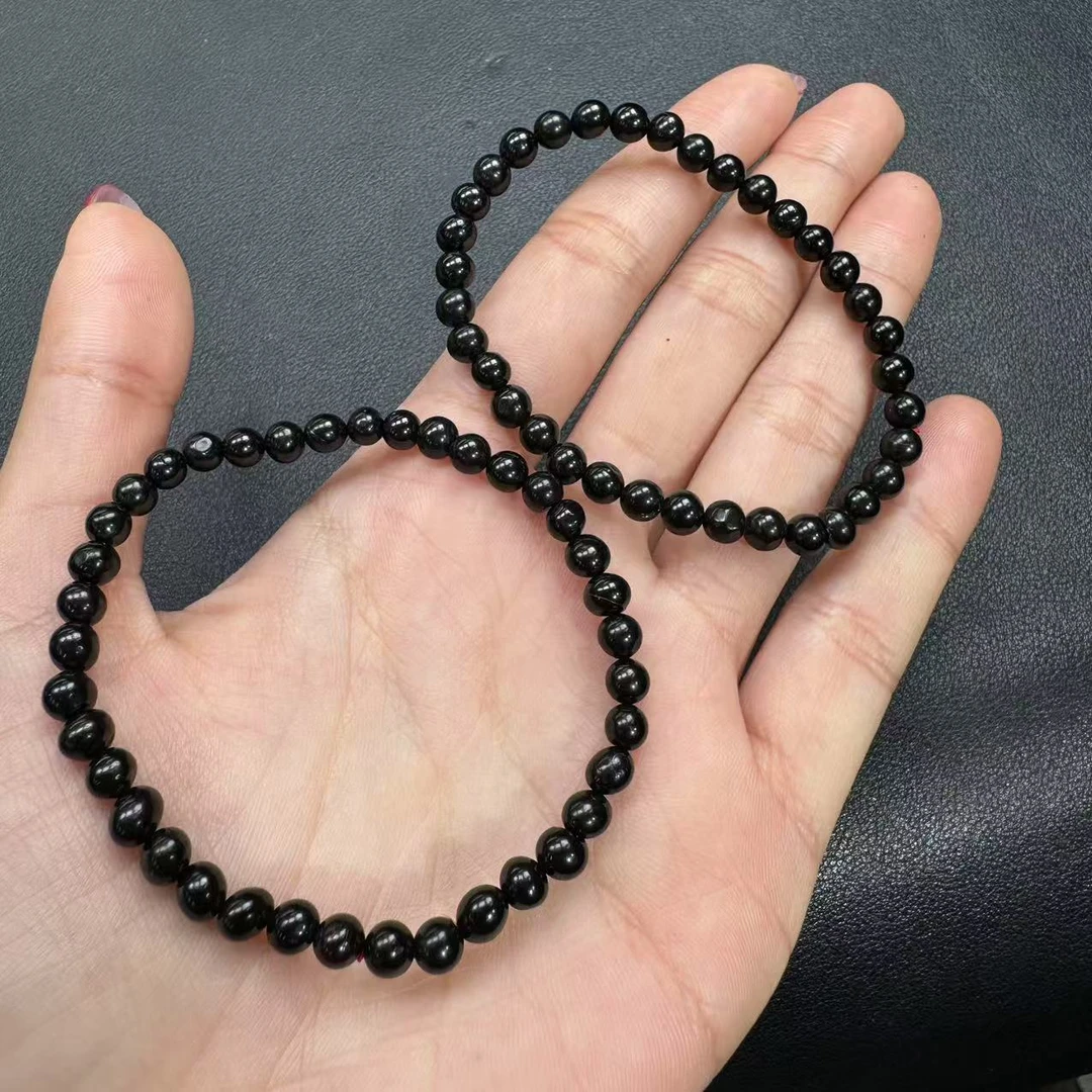 【玉经纶】-30097/Q27-琥珀手串-多样性发其一5mm/约34颗