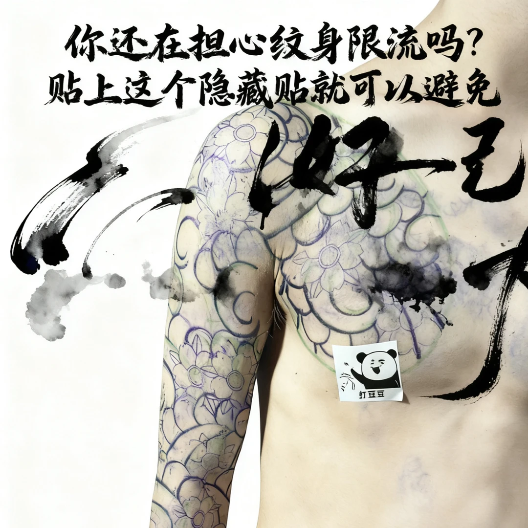 120张防止纹身作品违规（咪咪贴）