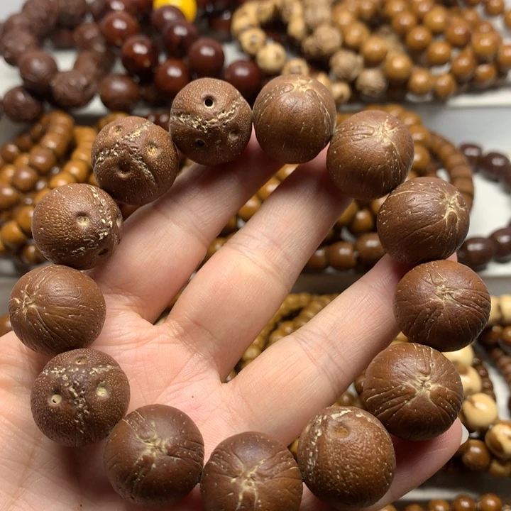 手串紫金鼠19mm矮桩正圆原皮单圈手串