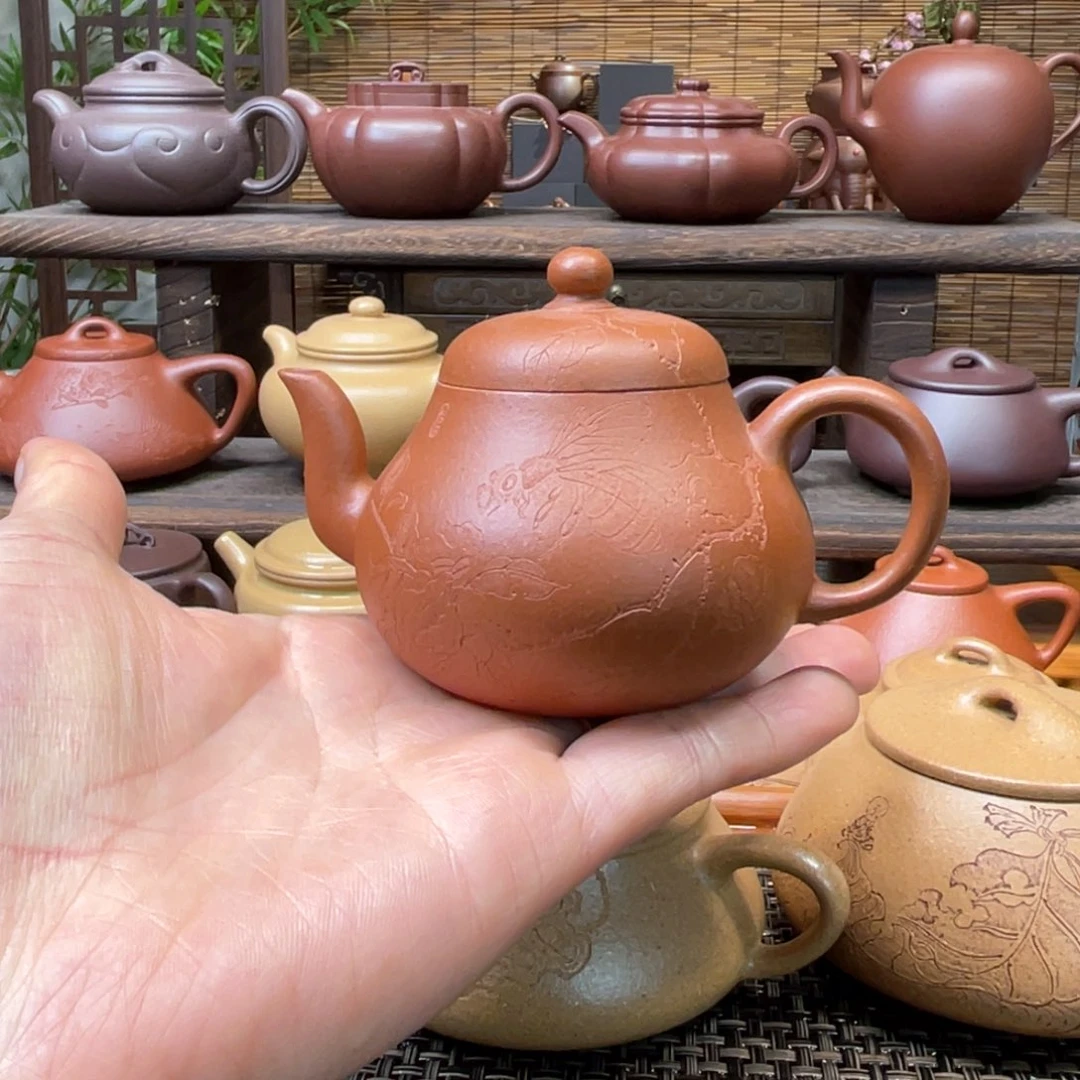 茶壶紫砂宜兴原矿紫砂手工制120