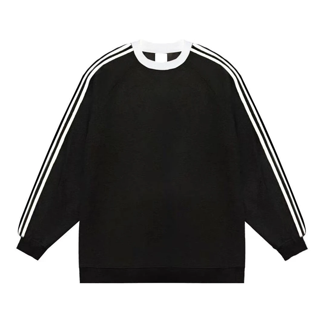 新款重磅三条杠高级感百搭宽松卫衣女