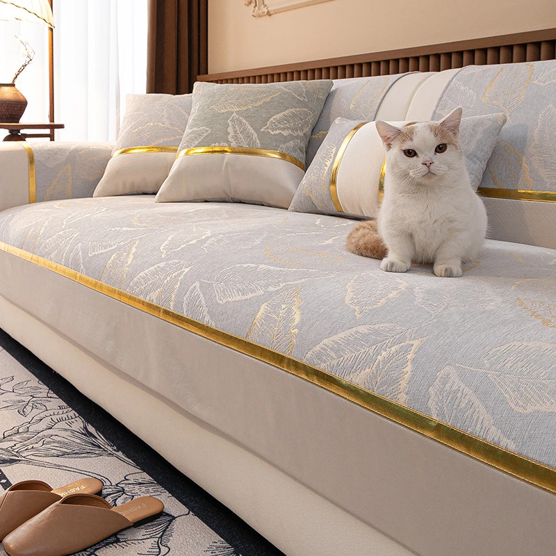 轻奢法式奶油风沙发垫四季通用防滑坐垫2025新款高级感套罩盖布巾