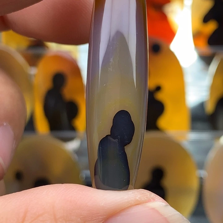 玛瑙/玉髓颈饰未镶嵌043