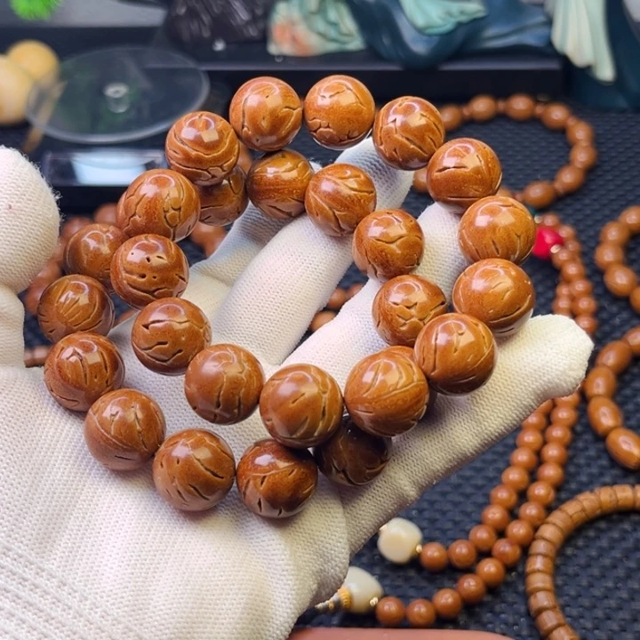 桃核吊坠亢**驴17尺野生龙纹2条