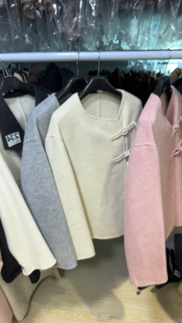 长袖羊毛大衣女国风