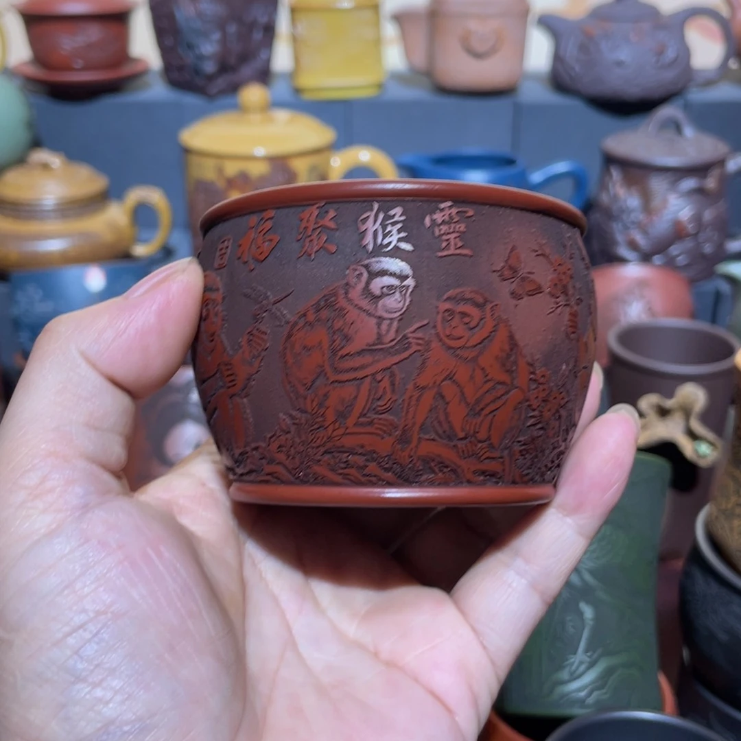 原矿紫砂手工主人杯