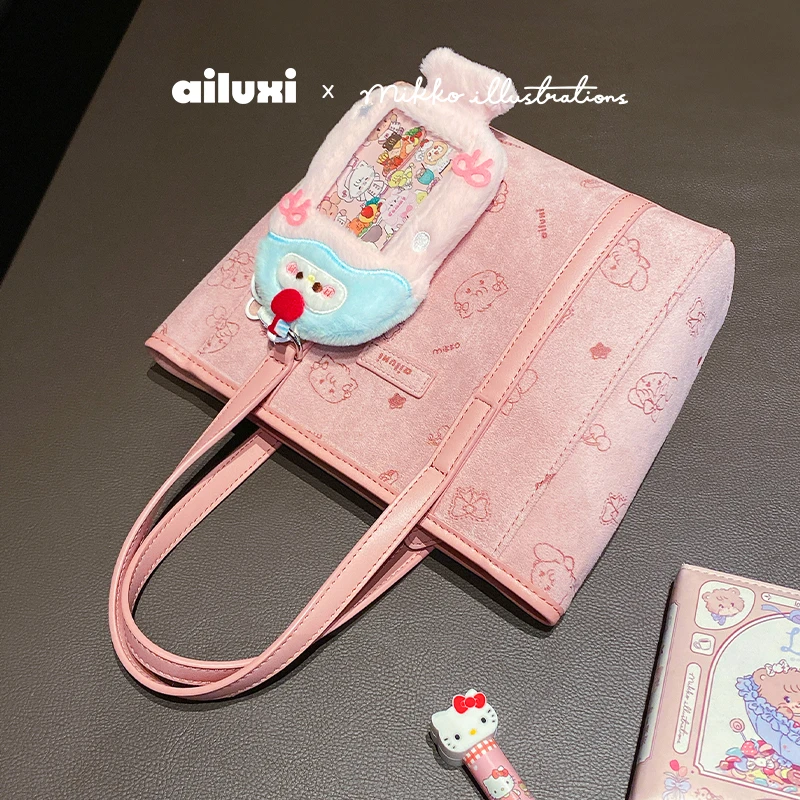 爱路喜包包女可爱棉花糖手提斜挎包托特包