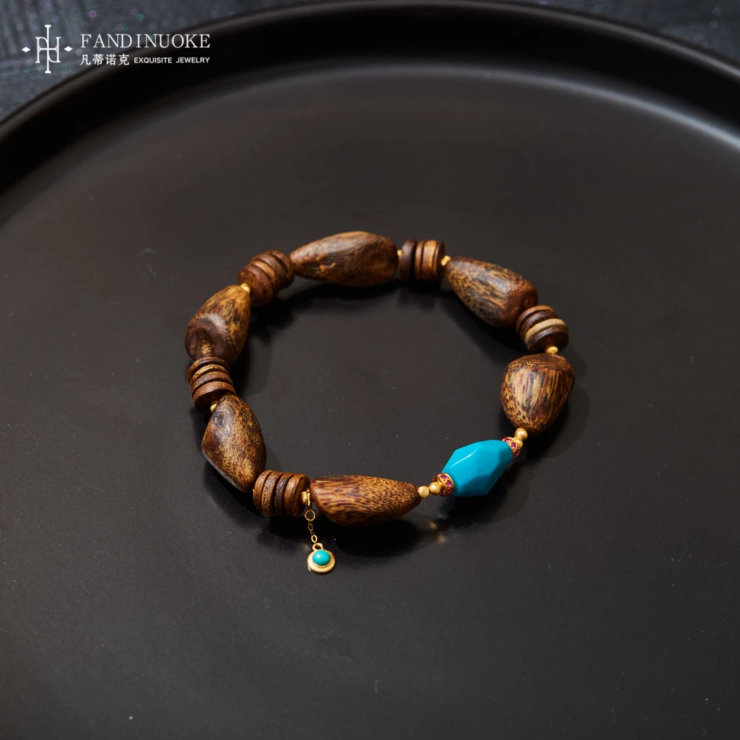 【加加专属】 18K绿松沉香手串多样性发一#XYGD308439-A