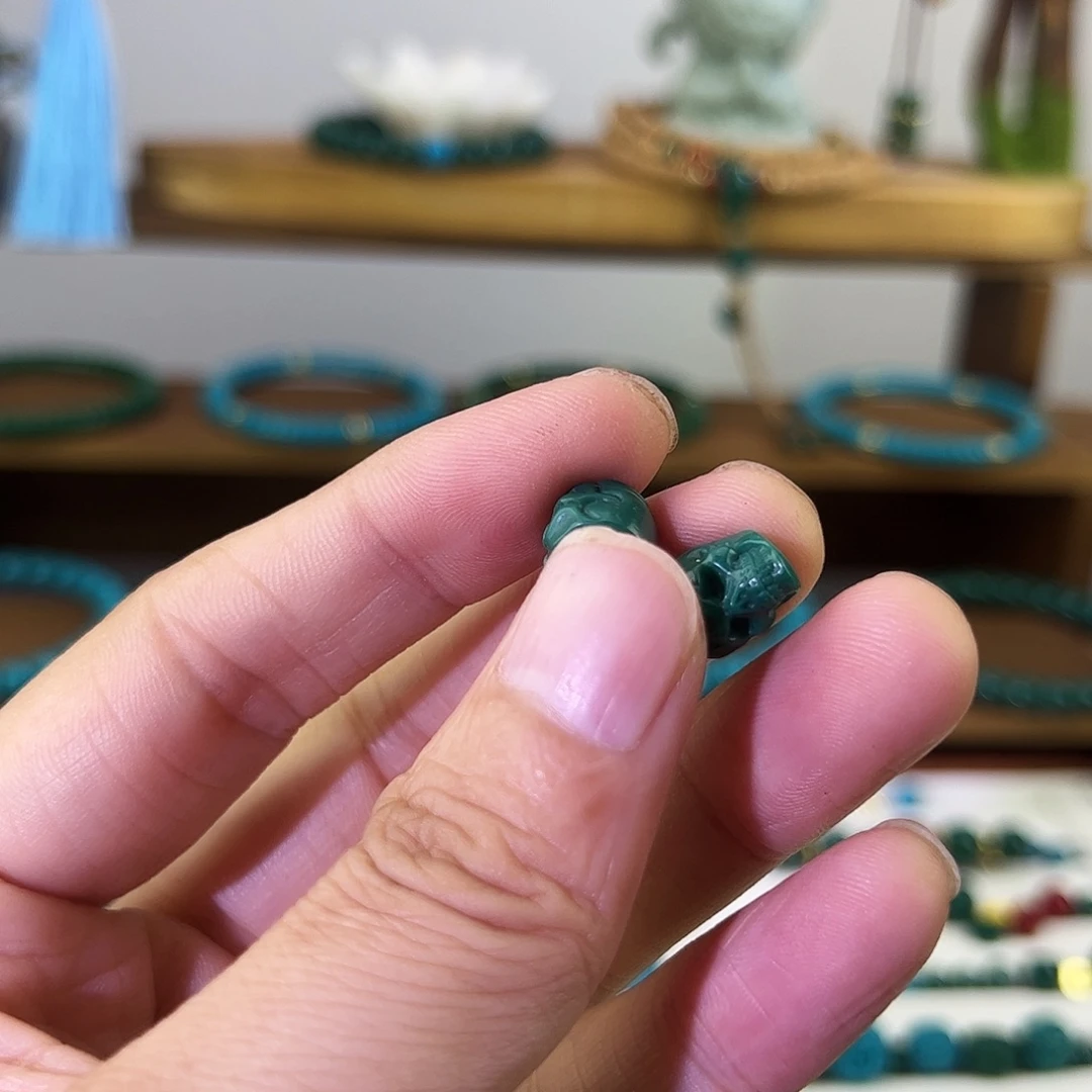 青***司石英石磁石骷髅2个