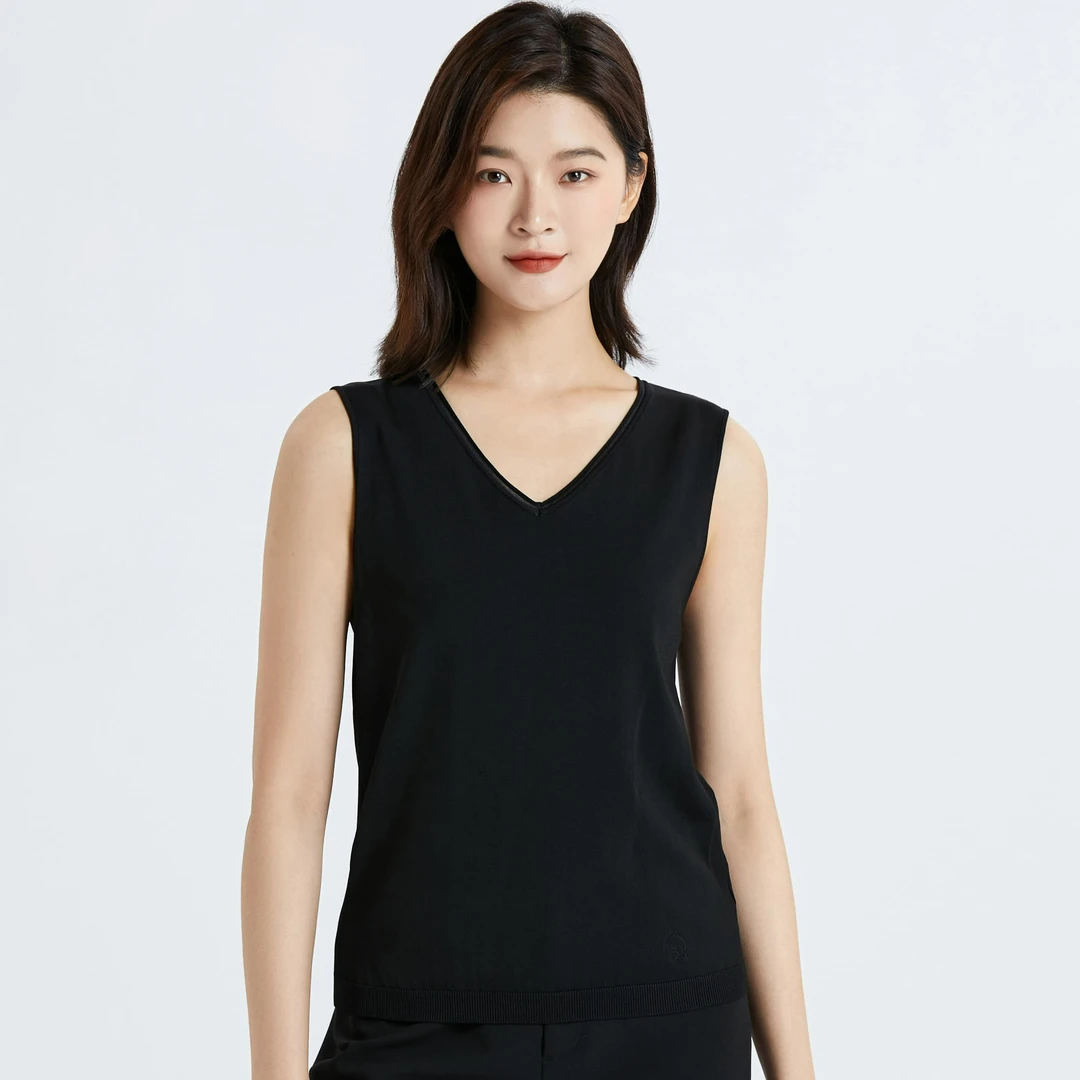 NAERSI/娜尔思背心无袖打底百搭时尚短款女士外穿简约NG00242W0