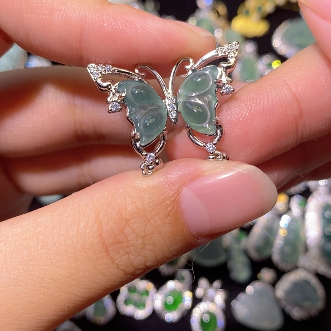 翡翠未镶嵌颈饰天然