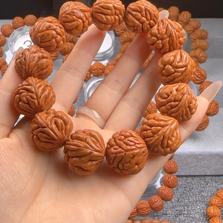 如***醒桃核吊坠龙纹桃核