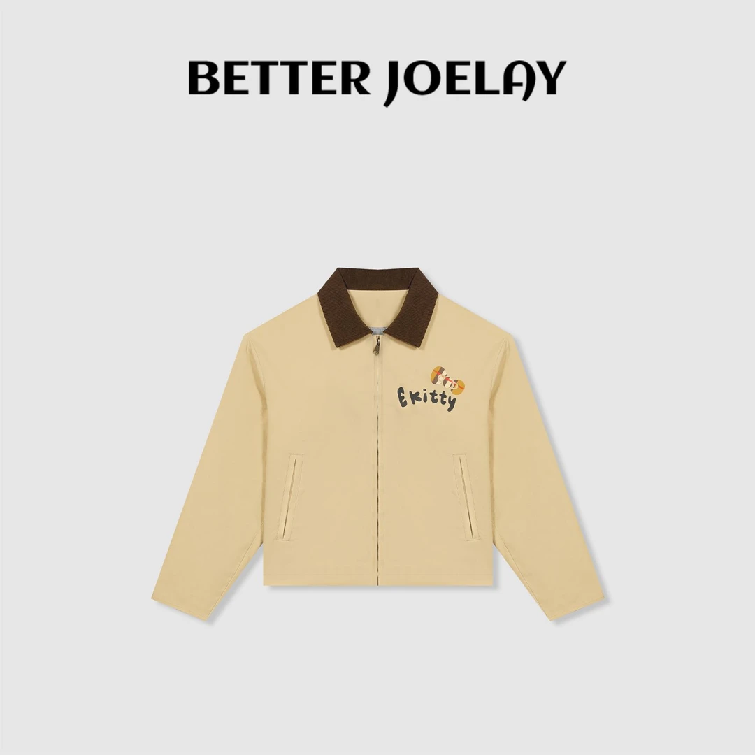 BETTER JOELY -【复古凯蒂】时尚外套宽松短款韩版百搭通勤风Z0660
