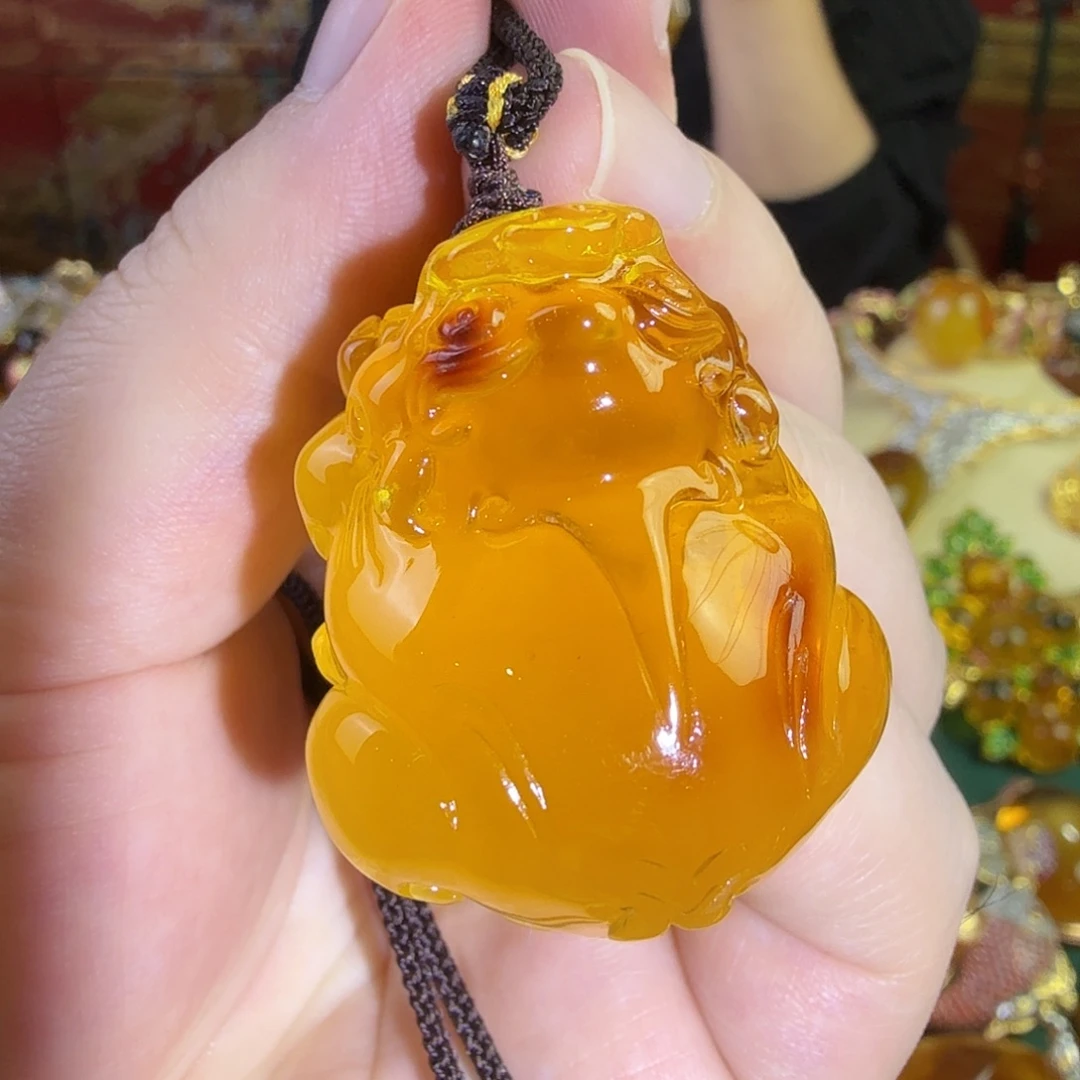 蜜蜡未镶嵌吊坠(赠链)首饰