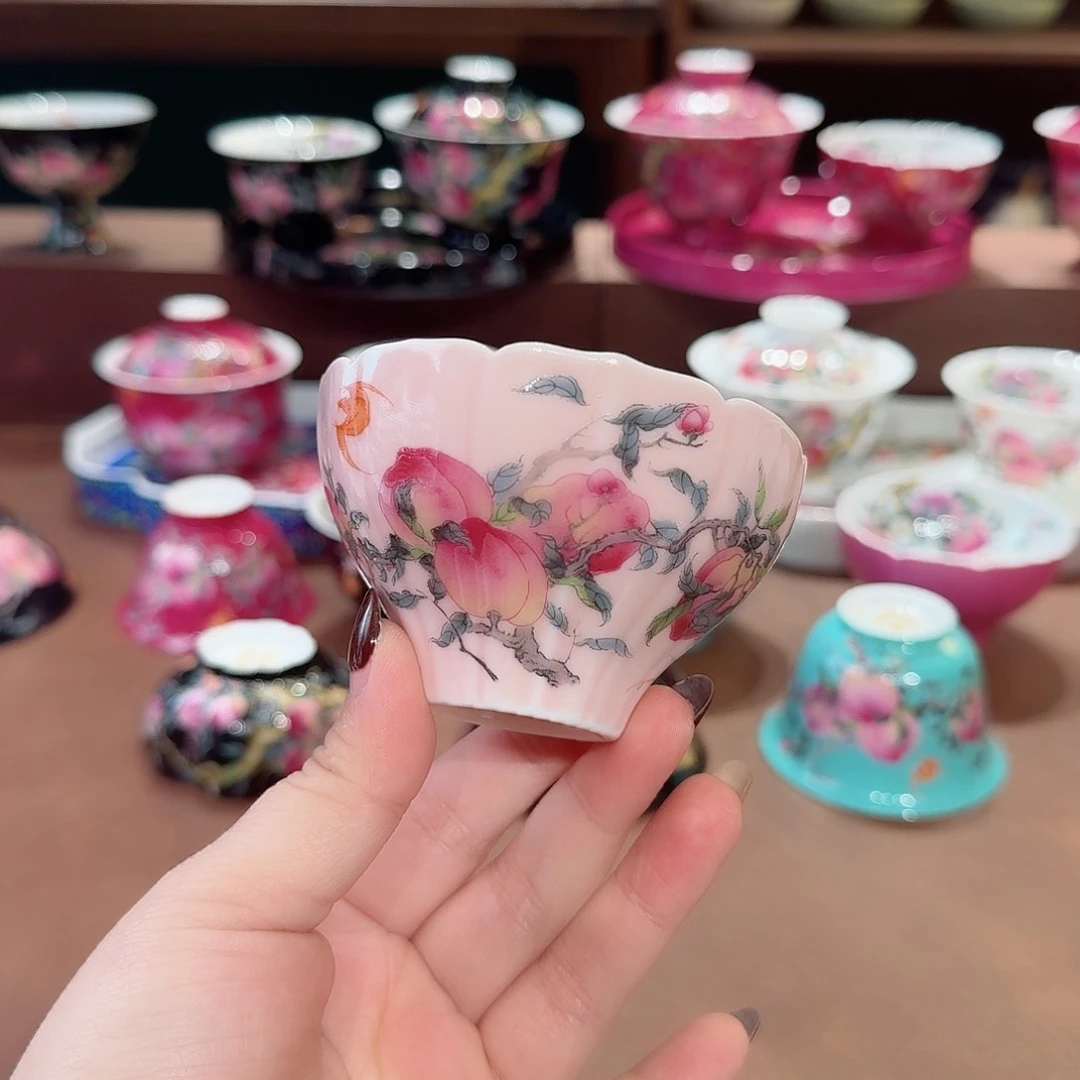 珐琅彩主人杯茶具套装