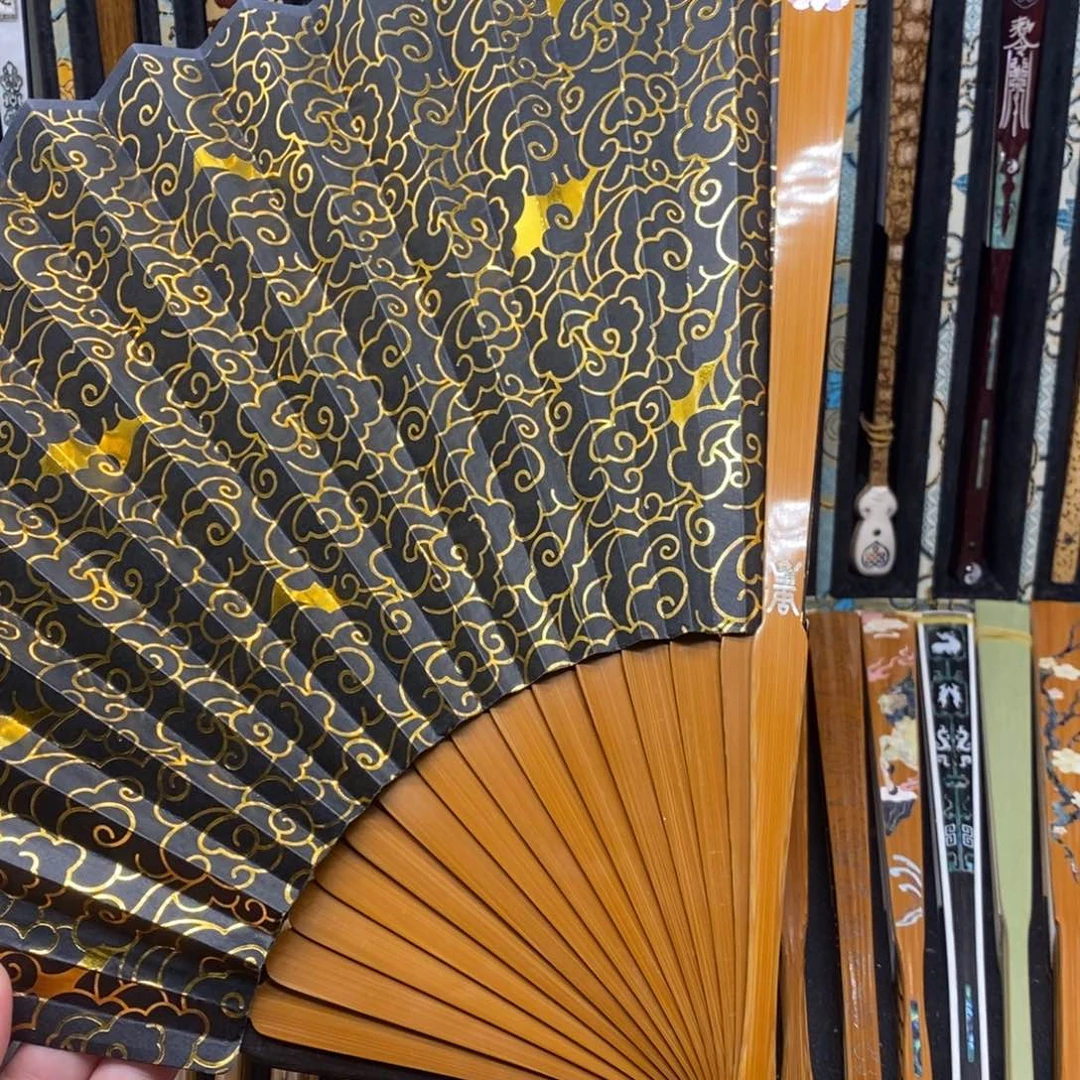 扇子福寿倒排茄三合青