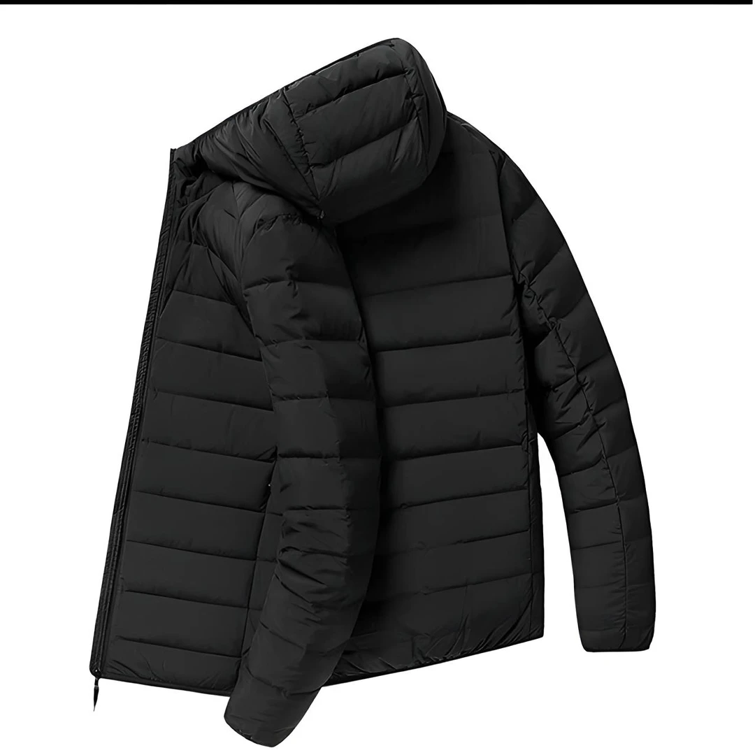 运动短款休闲男款极简风连帽户外印花保暖男装棉服