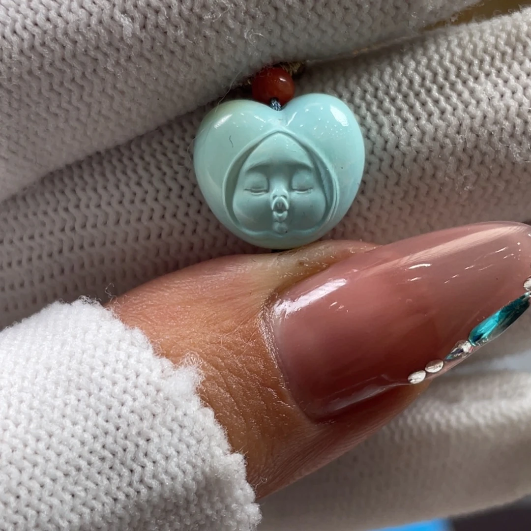 绿松石未镶嵌挂件