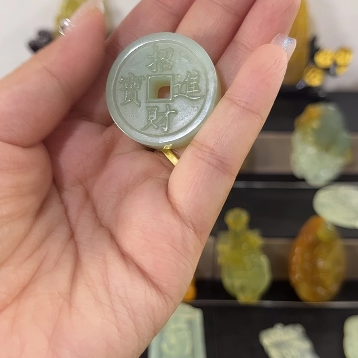 蛇纹石玉未镶嵌吊坠(赠链)