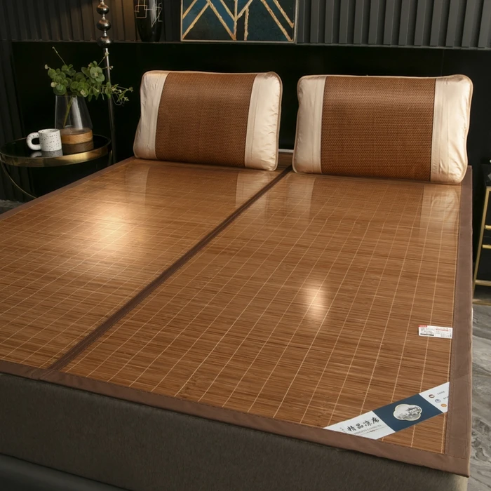 2025新款凉席竹席冰丝席草席藤席双面用学生宿舍 折叠