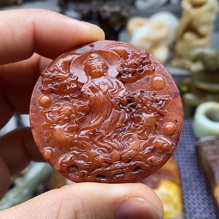 未镶嵌蛇纹石玉颈饰