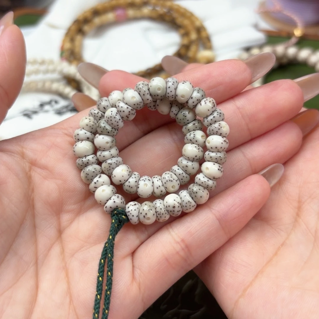 手串星月菩提7mm蒜瓣大肠手持❗️小细星❗️石玉料