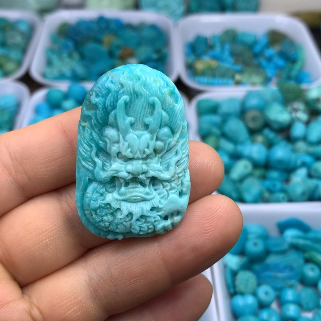 绿松石未镶嵌吊坠(不含链)