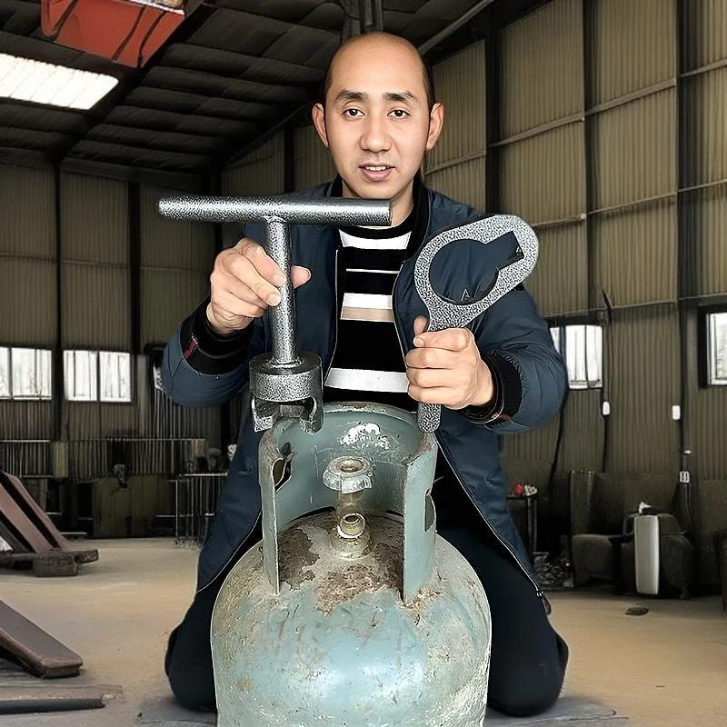 煤气罐铜角阀开关快速拆卸工具液化钢瓶阀门手动加强型扳手