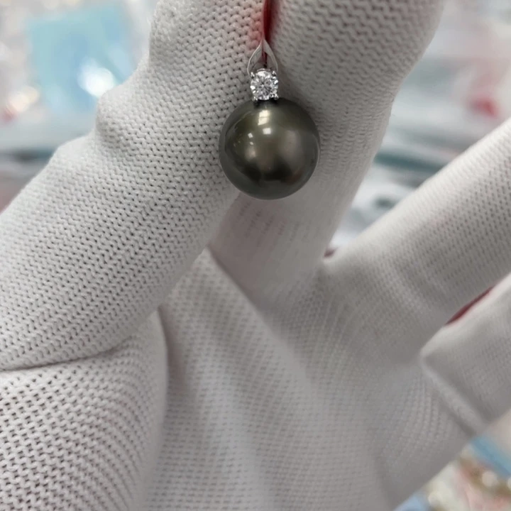 颈饰银S925镶嵌海水珍珠