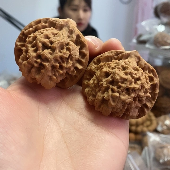 文玩核桃把件46官帽