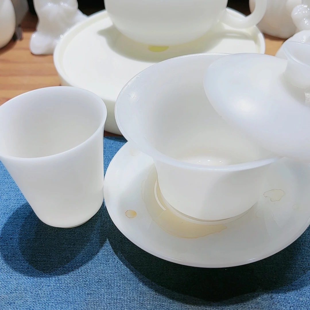 瓷片薄胎素烧璞玉150cc送90cc高冰111