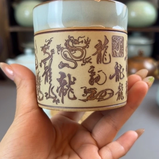 微瑕纯手工直筒杯