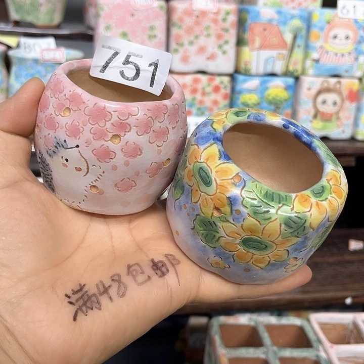 萝***嗦手工制作多肉花盆