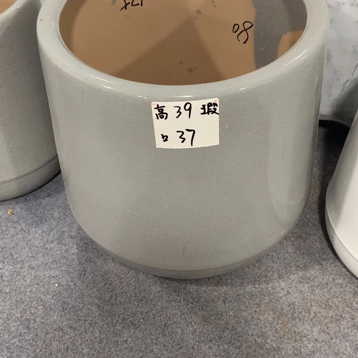 微瑕高温陶瓷花盆