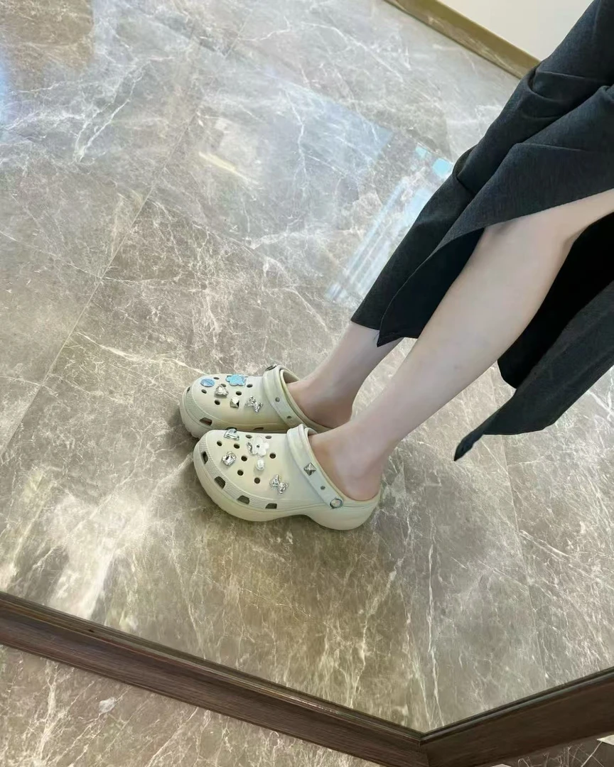 【云朵款】洞洞鞋云朵款踩屎感diy休闲百搭ins夏季拖鞋